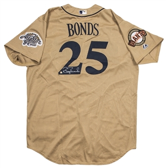 2002 Barry Bonds Game Worn & Signed All-Star Game Batting Practice Jersey (Bonds LOA)